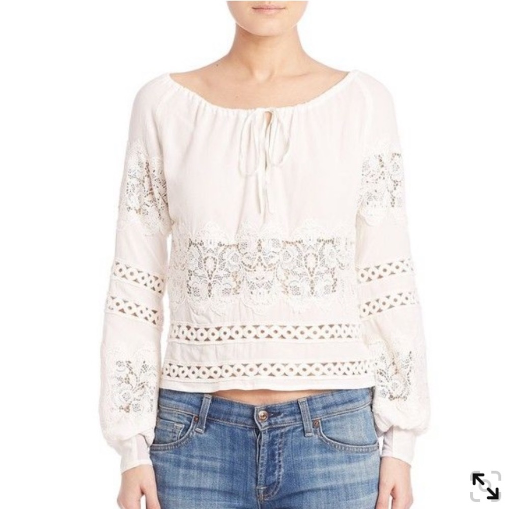 For Love and Lemons Hayley crochet blouse